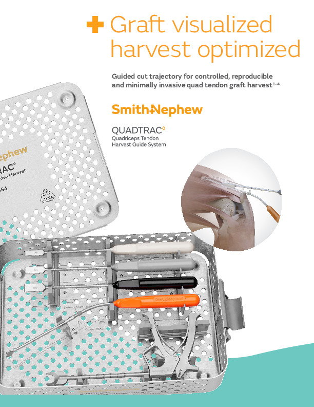 QUADTRAC Quadriceps Tendon Harvest Guide System Brochure