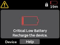 Critical low battery