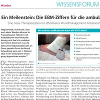 Ein Meilenstein: Die EBM-Ziffern für die ambulante Vakuumversiegelungstherapie - Sonderpublikation der Medical Tribune