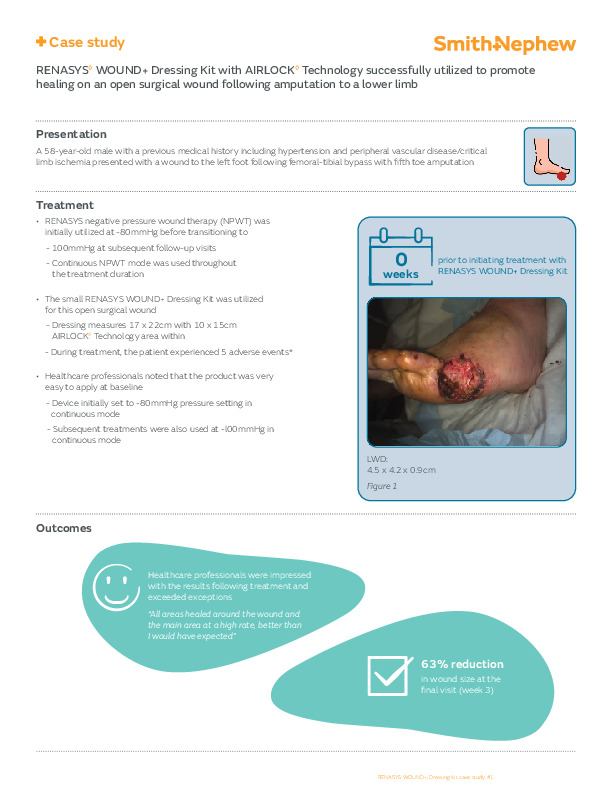 RENASYS WOUND+ Case Study 1