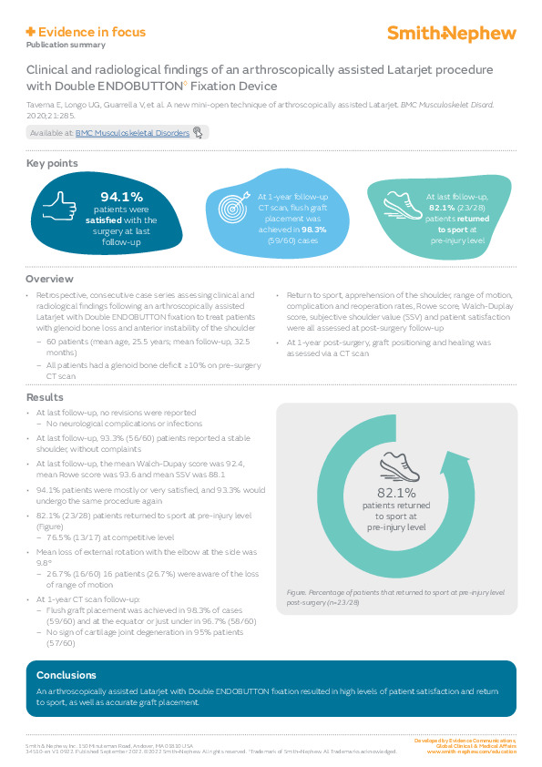 ENDOBUTTON Evidence in Focus Taverna