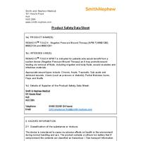 RENASYS Touch Product Safety Data Sheet