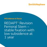 REDAPT Revision Femoral Stem – stable fixation with minimal subsidence at 1 year