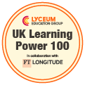 UK Learning Power 100 award badge