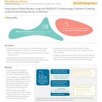 Importance of debridement using the VERSAJET II Hydrosurgery System in treating a case of necrotising fasciitis of the foot