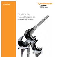 LEGION DCF Surgical Technique,Distal Cut First Sizing and A/P Resection Guide