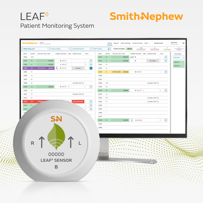 LEAF patient monitoring system dashboard image