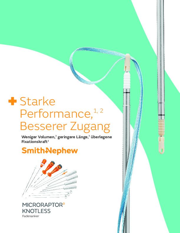 MICRORAPTOR Knotless Broschüre