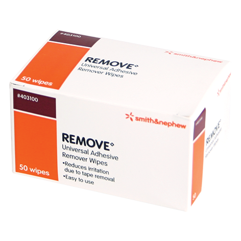 Smith and Nephew Remove Adhesive Remover Wipes 403100, 50-count – The  Therapy Connection