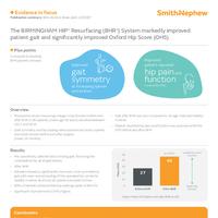 BHR markedly improved patient gait and significantly improved OHS