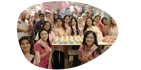 Blog-Women's Health-Wellbeing-group of employees in pink
