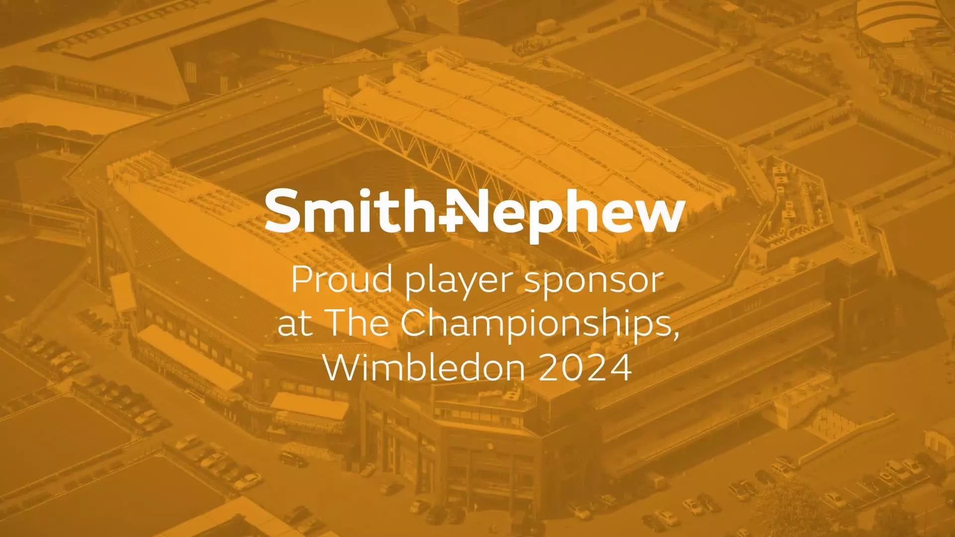 Smith+Nephew takes centre court sponsoring players competing at Wimbledon; global Sports Medicine technology leader helping athletes get back in the game 