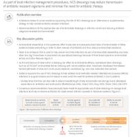 Appropriate use of nanocrystalline silver (NCS) dressings may support infection control protocols and antimicrobial stewardship in wound care