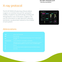 RI.HIP MODELER X-Ray Protocol