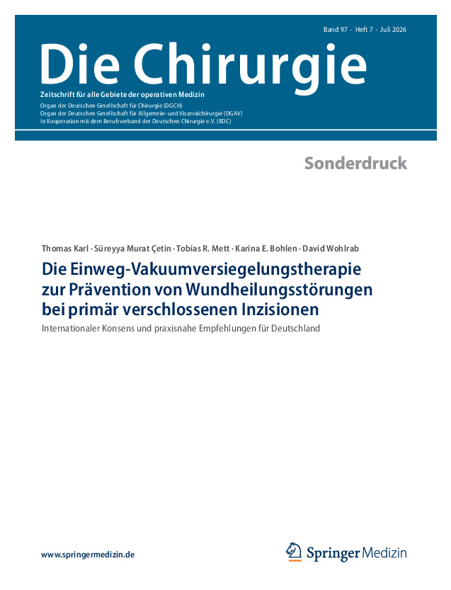 Die Einweg-Vakuumversiegelungstherapie zur Prävention von Wundheilungsstörungen bei primär verschlossenen Inzisionen.pdf